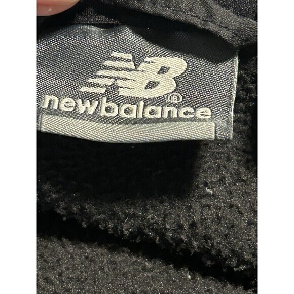 New Balance Men’s Black Quilted/Fleece Jacket with Hood Medium - Picture 6 of 10